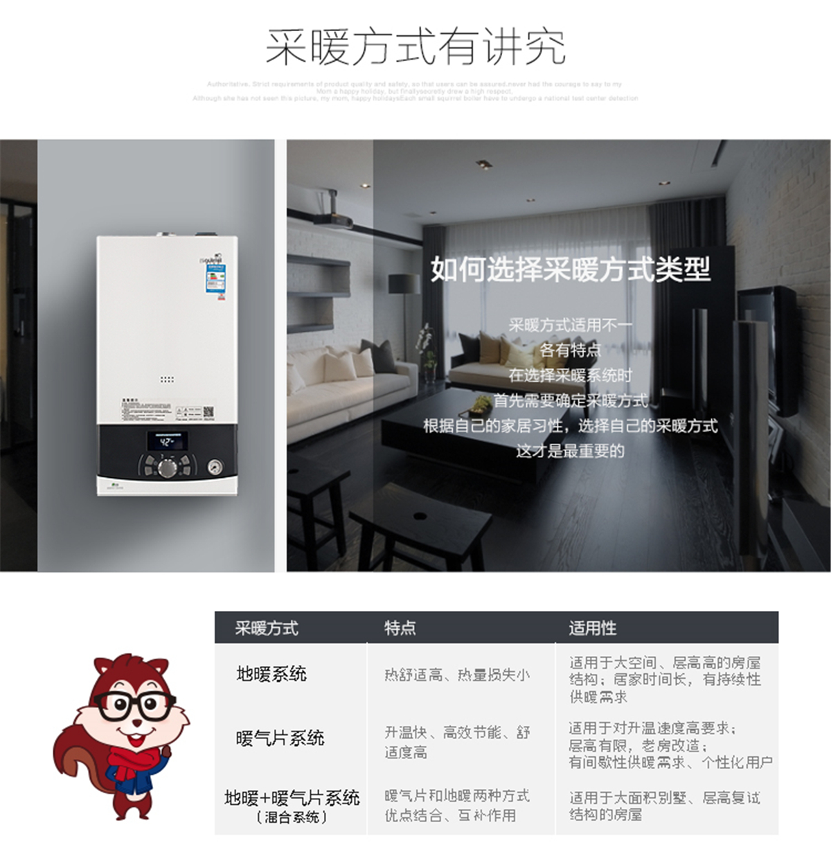 小松鼠（squirrel）天然氣壁掛爐 家用燃氣壁掛采暖爐 采暖沐浴兩用取暖鍋爐智能升級款 SD24-B3PLUS