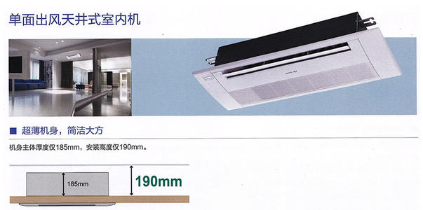 格力SDTD 系列高效單面出風天井式室內(nèi)機